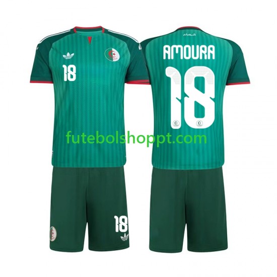 Camisola Júnior Argélia Mohamed Amoura 18 Alternativa Equipamento 2026 Manga Curta