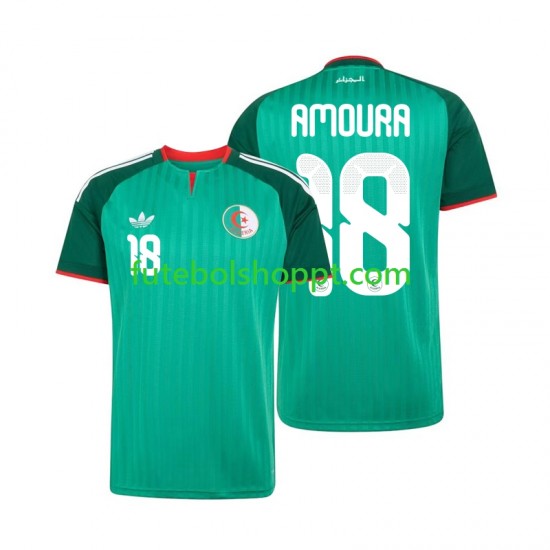 Camisola Homem Argélia Mohamed Amoura 18 Alternativa Equipamento 2026 Manga Curta