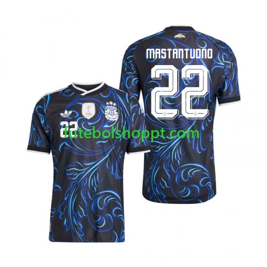 Camisola Homem Argentina Franco Mastantuono 22 Alternativa Equipamento Copa do Mundo 2026 Manga Curta