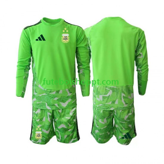 Camisola Júnior Argentina Guarda-redes Terceiro Equipamento Copa do Mundo 2026 Manga Comprida
