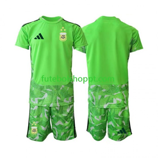 Camisola Júnior Argentina Guarda-redes Terceiro Equipamento Copa do Mundo 2026 Manga Curta