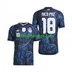 Camisola Homem Argentina Nico Paz 18 Alternativa Equipamento Copa do Mundo 2026 Manga Curta