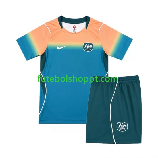 Camisola Júnior Austrália Alternativa Equipamento Copa do Mundo 2026 Manga Curta