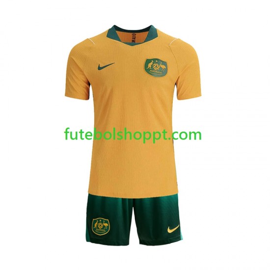 Camisola Júnior Austrália Principais Equipamento Copa do Mundo 2026 Manga Curta