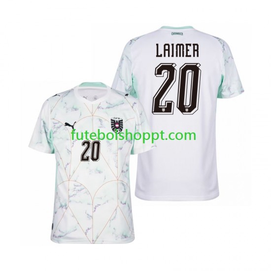 Camisola Homem Áustria Konrad Laimer 20 Alternativa Equipamento Copa do Mundo 2026 Manga Curta