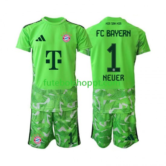 Camisola Júnior Bayern de Munique Manuel Neuer 1 Guarda-redes Principais Equipamento 2026-2027 Manga Curta