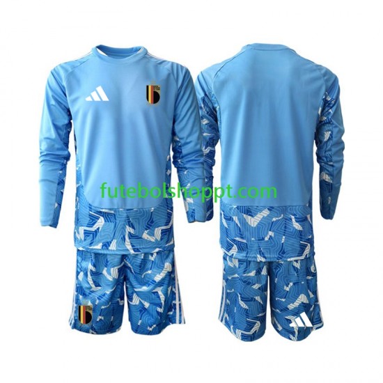 Camisola Júnior Bélgica Guarda-redes Principais Equipamento Copa do Mundo 2026 Manga Comprida