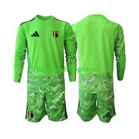 Camisola Júnior Bélgica Guarda-redes Terceiro Equipamento Copa do Mundo 2026 Manga Comprida