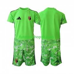 Camisola Júnior Bélgica Guarda-redes Terceiro Equipamento Copa do Mundo 2026 Manga Curta