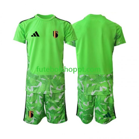 Camisola Júnior Bélgica Guarda-redes Terceiro Equipamento Copa do Mundo 2026 Manga Curta