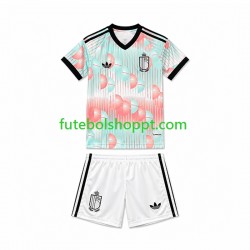 Camisola Júnior Bélgica Alternativa Equipamento Copa do Mundo 2026 Manga Curta