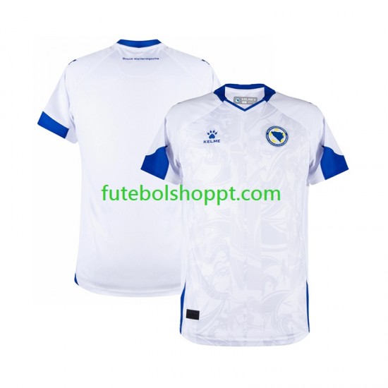 Camisola Homem Bósnia e Herzegovina Alternativa Equipamento 2025 Manga Curta
