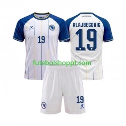 Camisola Júnior Bósnia e Herzegovina Kerim Alajbegovic 19 Alternativa Equipamento Copa do Mundo 2026 Manga Curta