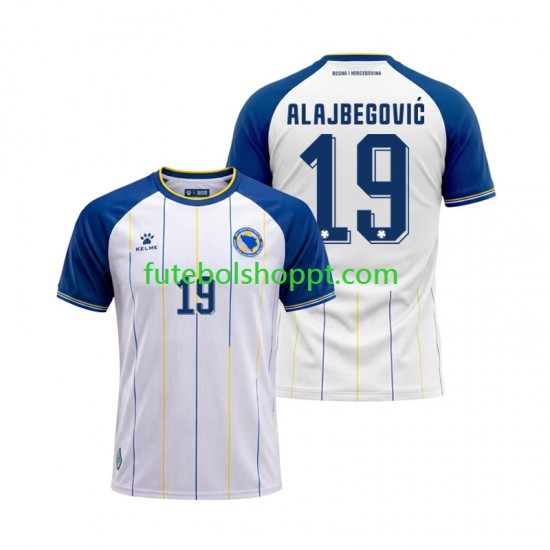 Camisola Homem Bósnia e Herzegovina Kerim Alajbegovic 19 Alternativa Equipamento Copa do Mundo 2026 Manga Curta