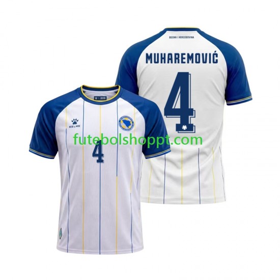 Camisola Homem Bósnia e Herzegovina Tarik Muharemovic 4 Alternativa Equipamento Copa do Mundo 2026 Manga Curta