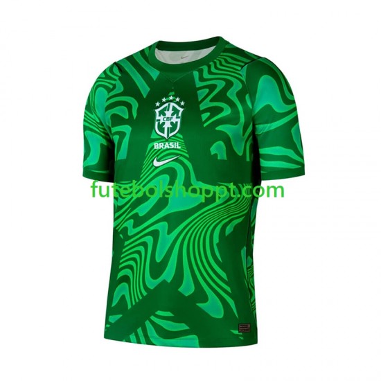 Camisola Homem Brasil Guarda-redes Alternativa Equipamento Copa do Mundo 2026 Manga Curta