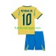 Camisola Júnior Brasil Neymar JR 10 Principais Equipamento Copa do Mundo 2026 Manga Curta