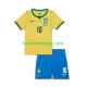 Camisola Júnior Brasil Neymar JR 10 Principais Equipamento Copa do Mundo 2026 Manga Curta