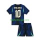 Camisola Júnior Brasil Ronaldinho 10 Alternativa Equipamento Copa do Mundo 2026 Manga Curta