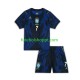 Camisola Júnior Brasil Vinicius Junior 7 Alternativa Equipamento Copa do Mundo 2026 Manga Curta