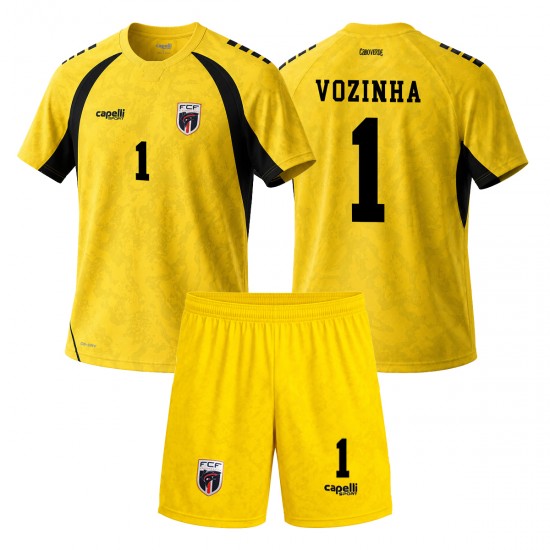 Camisola Júnior Cape Verde Vozinha 1 Alternativa Equipamento Copa do Mundo 2026 Manga Curta