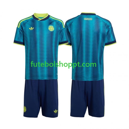 Camisola Júnior Colômbia Alternativa Equipamento Copa do Mundo 2026 Manga Curta