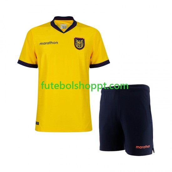 Camisola Júnior Equador Principais Equipamento Copa do Mundo 2026 Manga Curta