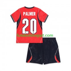 Camisola Júnior Inglaterra Cole Palmer 20 Alternativa Equipamento Copa do Mundo 2026 Manga Curta