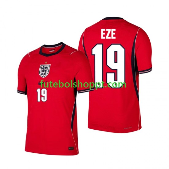 Camisola Homem Inglaterra Eberechi Eze 19 Alternativa Equipamento Copa do Mundo 2026 Manga Curta