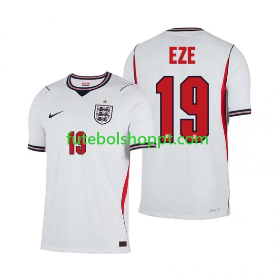 Camisola Homem Inglaterra Eberechi Eze 19 Principais Equipamento Copa do Mundo 2026 Manga Curta