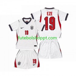 Camisola Júnior Inglaterra Eberechi Eze 19 Principais Equipamento Copa do Mundo 2026 Manga Curta