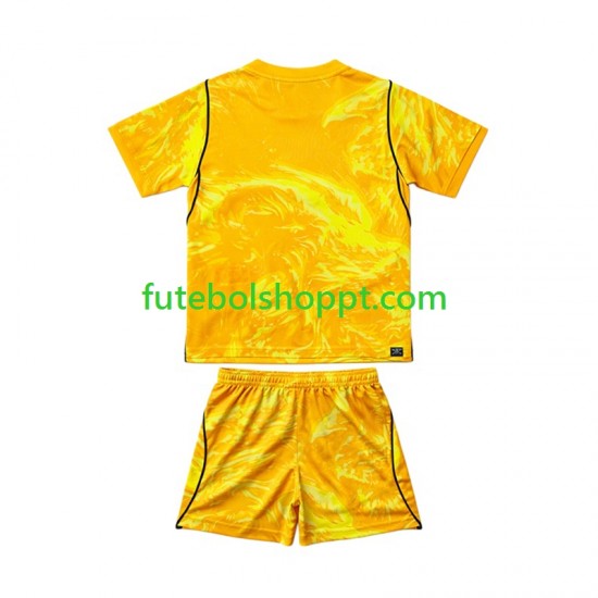 Camisola Júnior Inglaterra Guarda-redes Quarto Equipamento Copa do Mundo 2026 Manga Curta