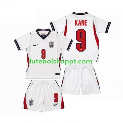 Camisola Júnior Inglaterra Harry Kane 9 Principais Equipamento Copa do Mundo 2026 Manga Curta