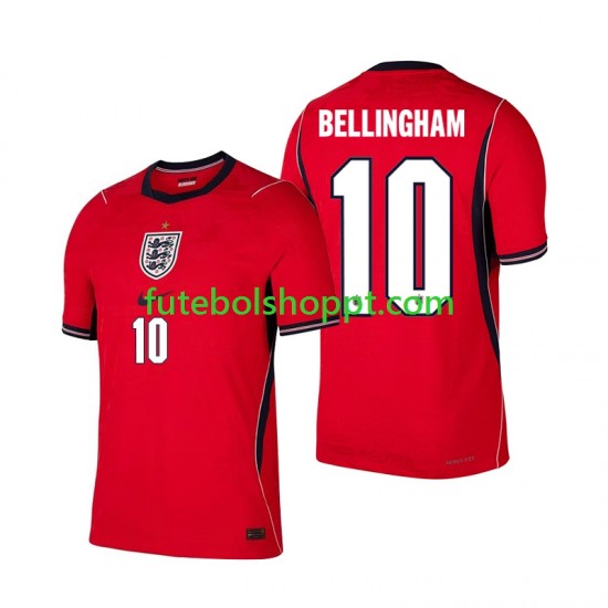Camisola Homem Inglaterra Jude Bellingham 10 Alternativa Equipamento Copa do Mundo 2026 Manga Curta
