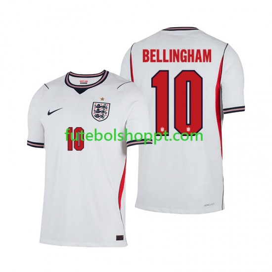 Camisola Homem Inglaterra Jude Bellingham 10 Principais Equipamento Copa do Mundo 2026 Manga Curta
