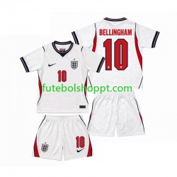 Camisola Júnior Inglaterra Jude Bellingham 10 Principais Equipamento Copa do Mundo 2026 Manga Curta