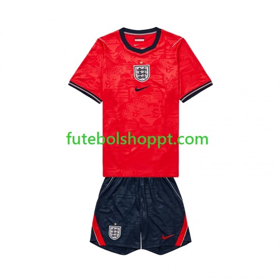 Camisola Júnior Inglaterra Alternativa Equipamento Copa do Mundo 2026 Manga Curta