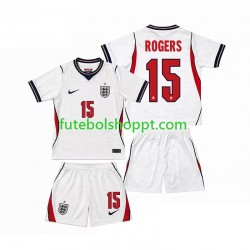 Camisola Júnior Inglaterra Morgan Rogers 15 Principais Equipamento Copa do Mundo 2026 Manga Curta
