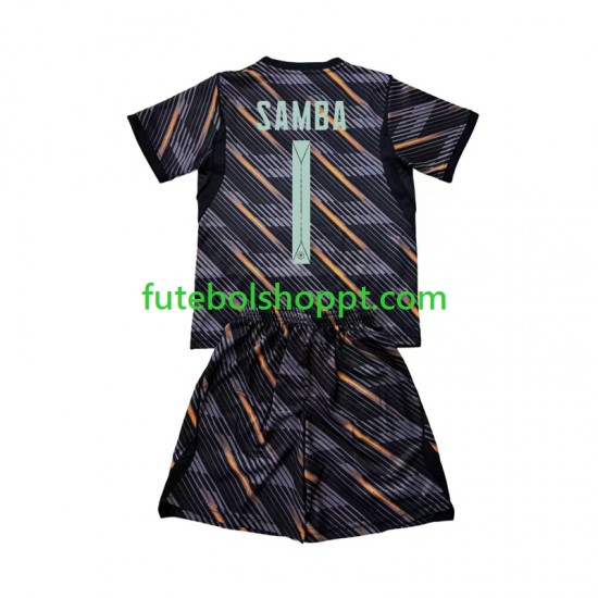 Camisola Júnior França Brice Samba 1 Guarda-redes Principais Equipamento Copa do Mundo 2026 Manga Curta