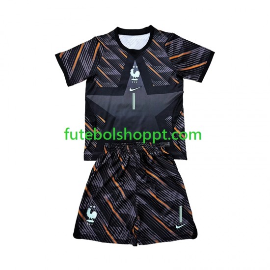 Camisola Júnior França Brice Samba 1 Guarda-redes Principais Equipamento Copa do Mundo 2026 Manga Curta