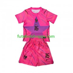 Camisola Júnior França Mike Maignan 16 Guarda-redes Alternativa Equipamento Copa do Mundo 2026 Manga Curta