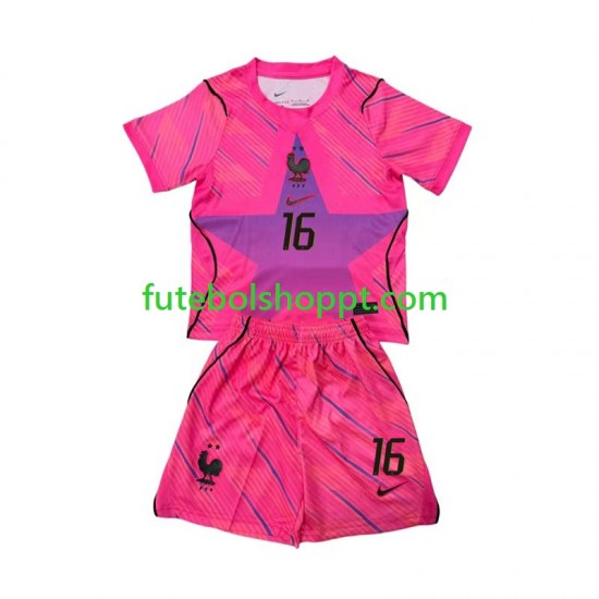 Camisola Júnior França Mike Maignan 16 Guarda-redes Alternativa Equipamento Copa do Mundo 2026 Manga Curta