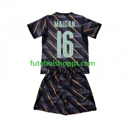 Camisola Júnior França Mike Maignan 16 Guarda-redes Principais Equipamento Copa do Mundo 2026 Manga Curta
