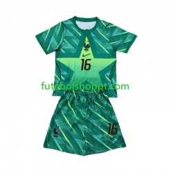 Camisola Júnior França Mike Maignan 16 Guarda-redes Terceiro Equipamento Copa do Mundo 2026 Manga Curta