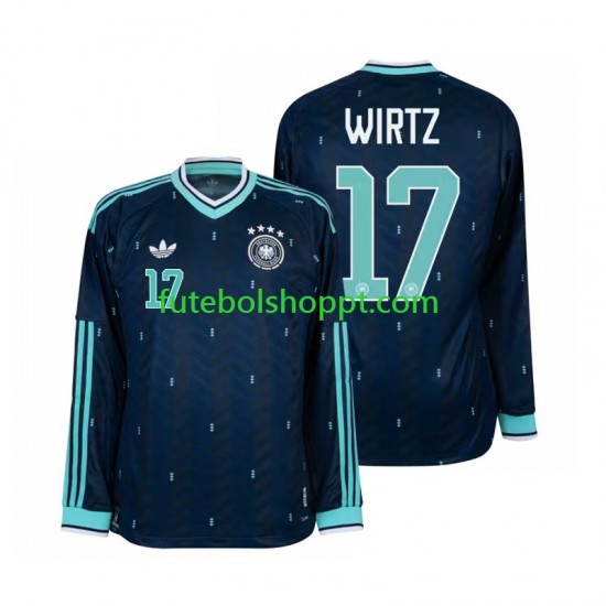 Camisola Homem Alemanha Florian Wirtz 17 Alternativa Equipamento Copa do Mundo 2026 Manga Comprida