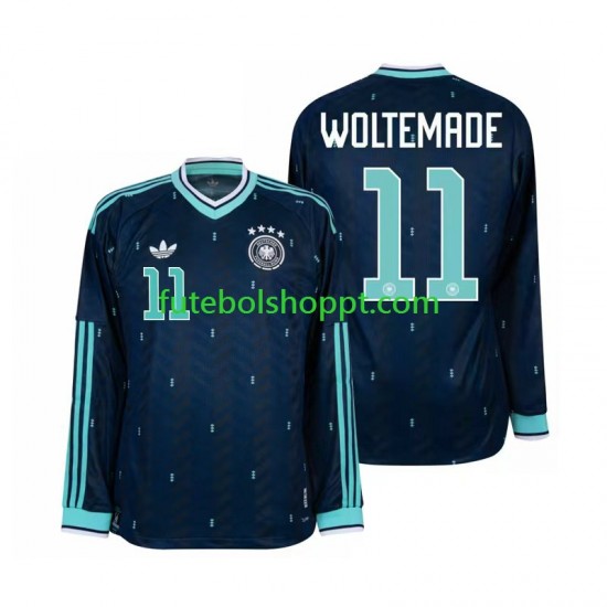 Camisola Homem Alemanha Nick Woltemade 11 Alternativa Equipamento Copa do Mundo 2026 Manga Comprida