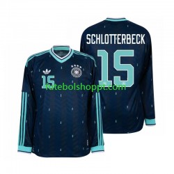 Camisola Homem Alemanha Nico Schlotterbeck 15 Alternativa Equipamento Copa do Mundo 2026 Manga Comprida