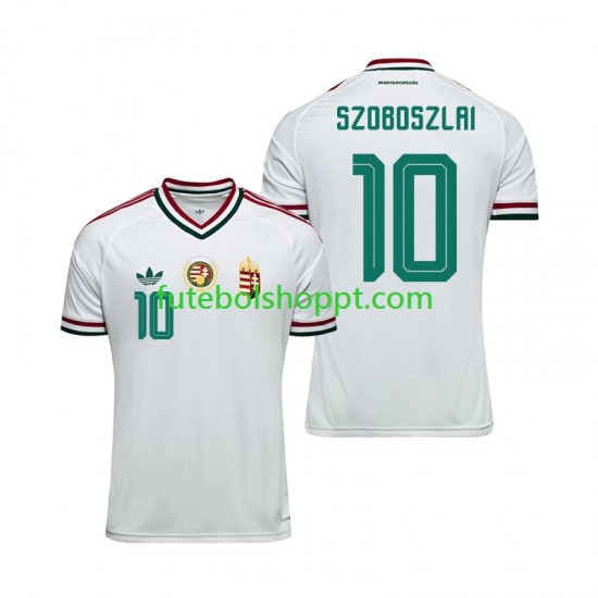 Camisola Homem Hungria Dominik Szoboszlai 10 Alternativa Equipamento Copa do Mundo 2026 Manga Curta