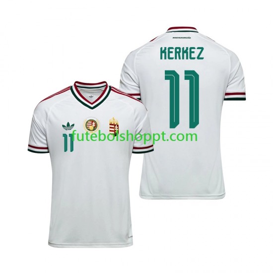 Camisola Homem Hungria Milos Kerkez 11 Alternativa Equipamento Copa do Mundo 2026 Manga Curta