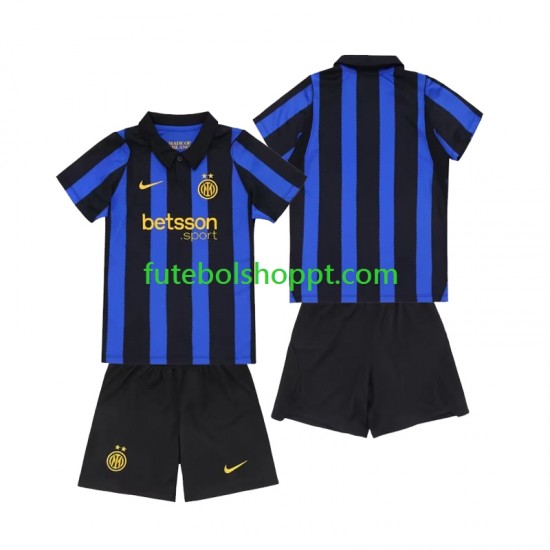Camisola Júnior Inter de Milão Principais Equipamento 2026-2027 Manga Curta